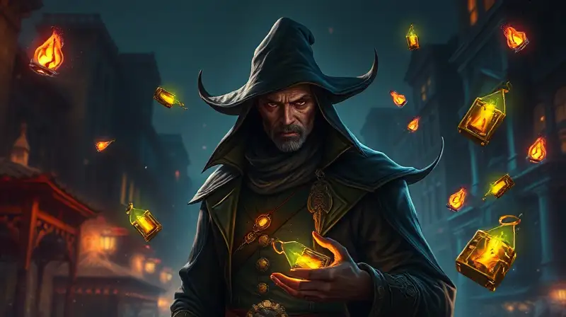NPC misterioso con aura mágica intensa