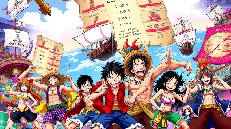 Personajes One Piece vibrantes en batalla