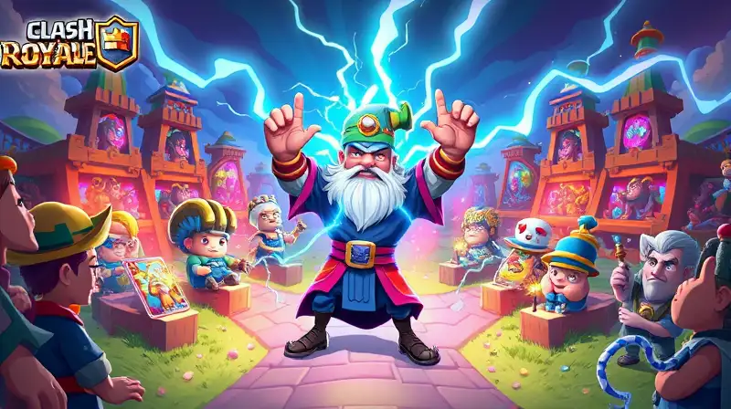 Batalla vibrante Clash Royale con Electric Wizard
