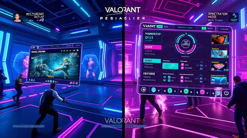 Gameplay de Valorant en pantalla dividida futurista