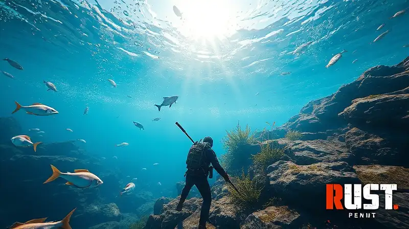 Escena submarina vibrante y realista en Rust