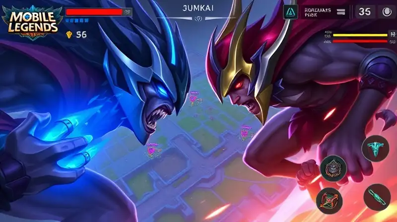 Escena intensa de batalla épica en Mobile Legends