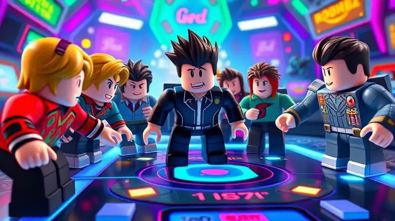 Personajes de Roblox compiten en mundo futurista