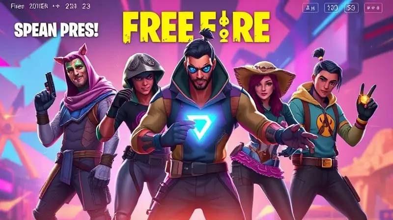 Personajes Free Fire con efectos y emotes