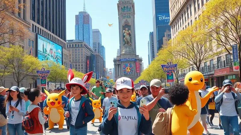 Personajes Pokémon GO interactúan con ciudades reales