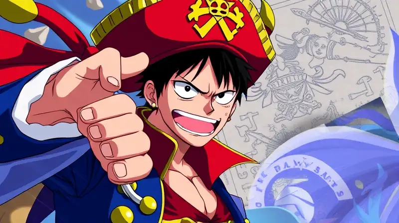 Líder anime pirata en intensa acción