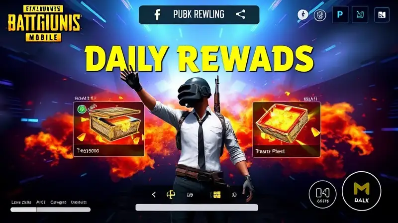 Pantalla vibrante de recompensas diarias PUBG
