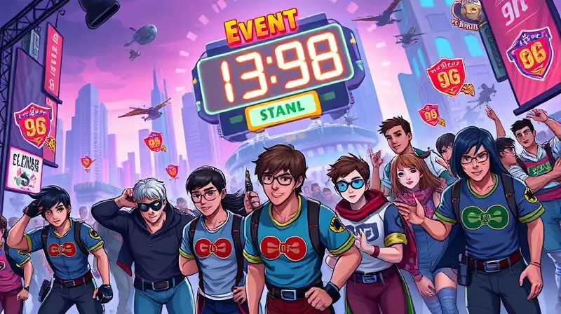 Escena de juego futurista con competencia intensa
