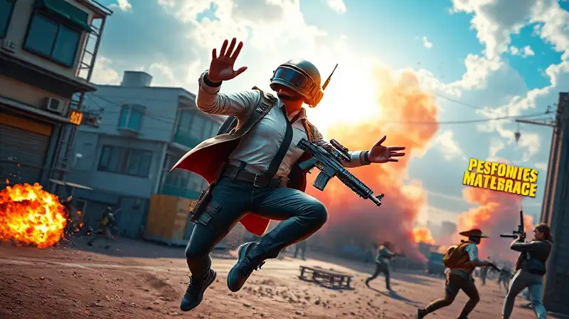 Personaje de PUBG Mobile en batalla futurista