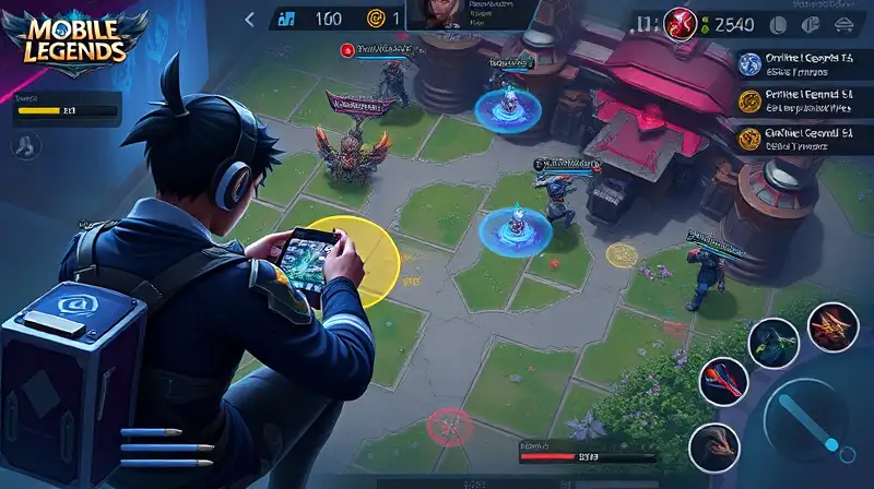 Jugador estratégico controla visión en Mobile Legends