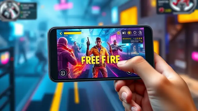 Smartphone muestra Free Fire con conexión mejorada