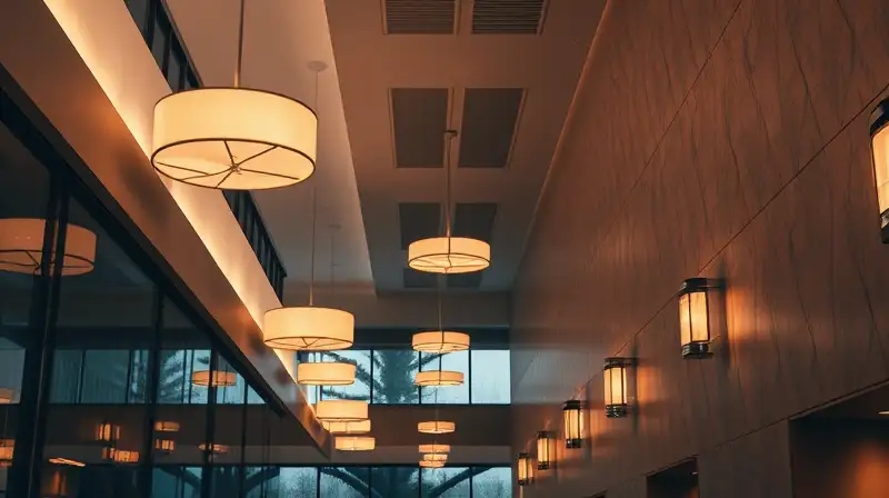 Elementos modernos crean ambiente cálido y minimalista