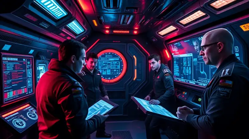 Tripulantes sospechan en nave futurista