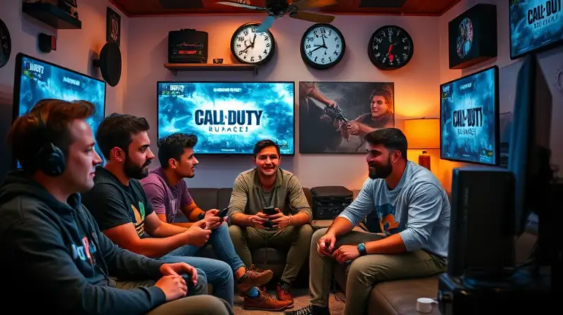 Jugadores diversos juegan Call of Duty tranquilos