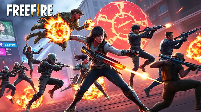 Personajes Free Fire luchan con habilidades futuristas