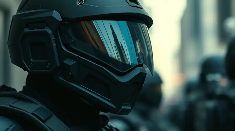 Casco táctico moderno con diseño elegante