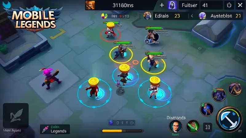 Juego Mobile Legends con estrategia y acción
