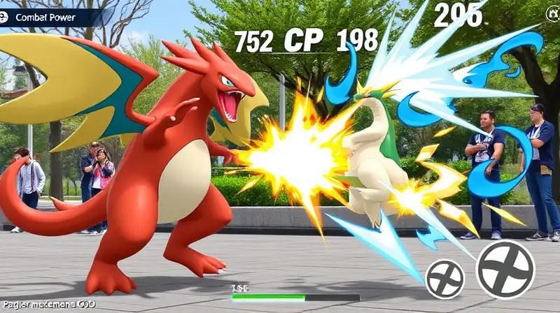 Pokémon poderoso lucha con energía vibrante