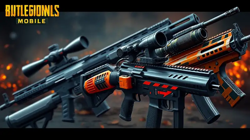 Primer plano armas PUBG Mobile