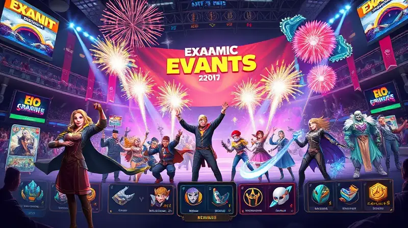 Arena de juego vibrante con celebración épica