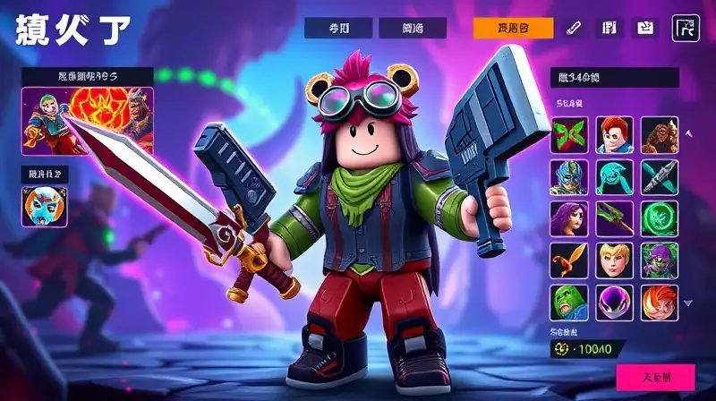Personajes de Roblox con armas y acción