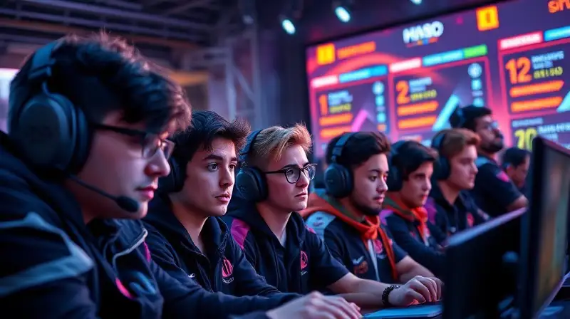 Escena de eSports intensa y vibrante
