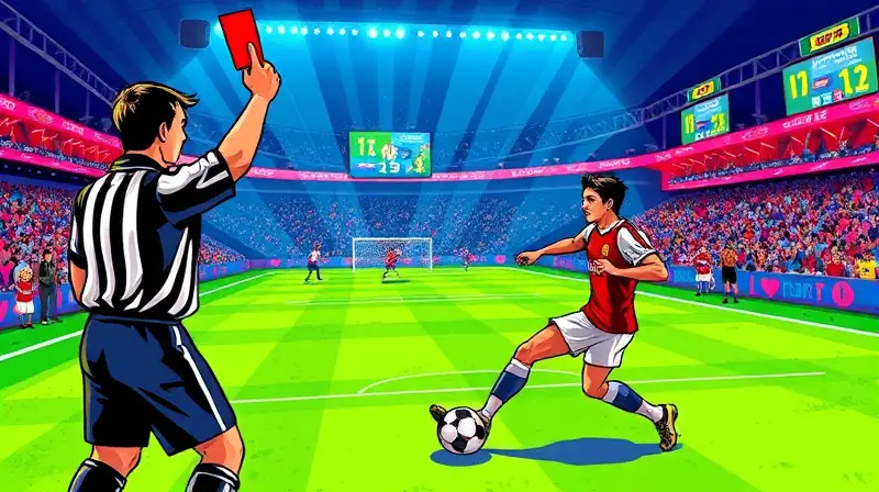 Juego arcade de fútbol con falta