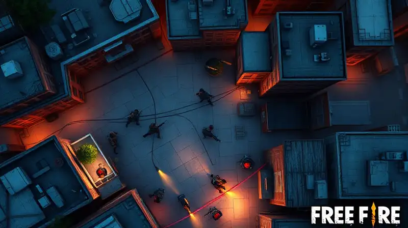 Mapa Free Fire con posiciones estratégicas