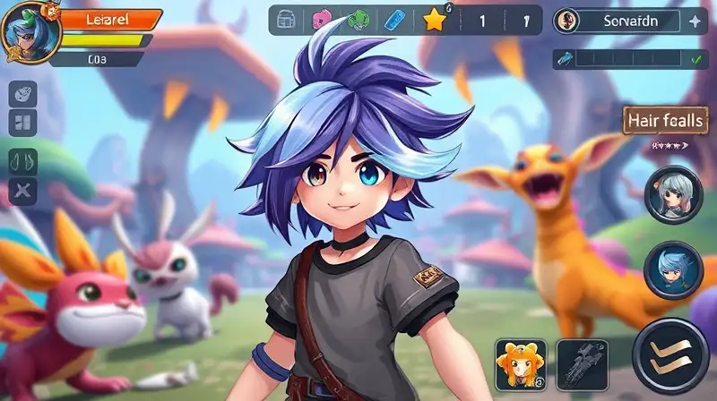 Personaje cambia peinado en mundo fantástico