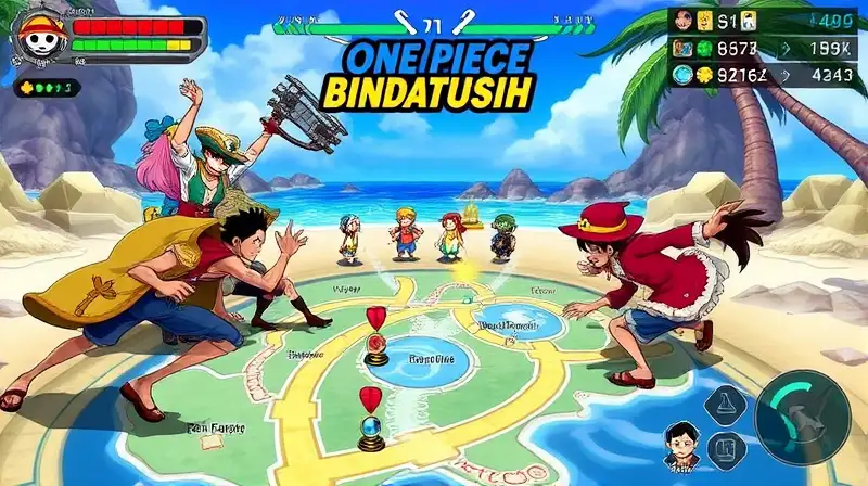 Batalla vibrante de One Piece con estrategia