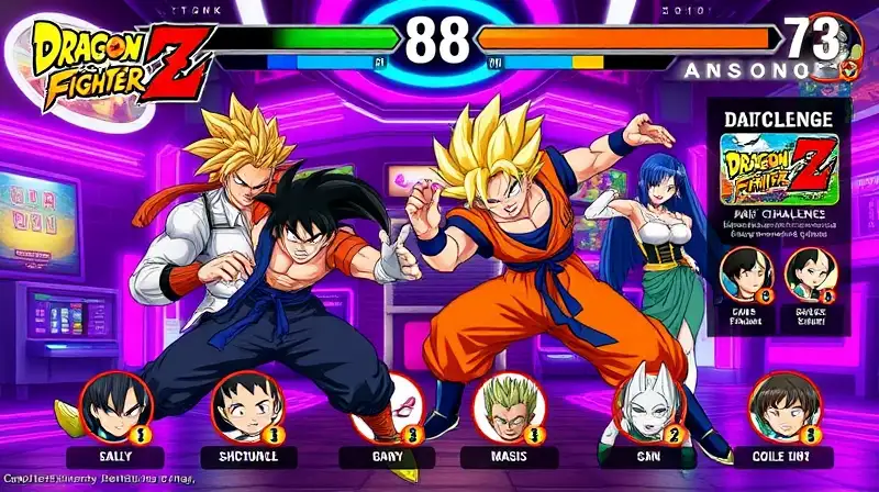 Personajes de Dragon Ball en combate dinámico