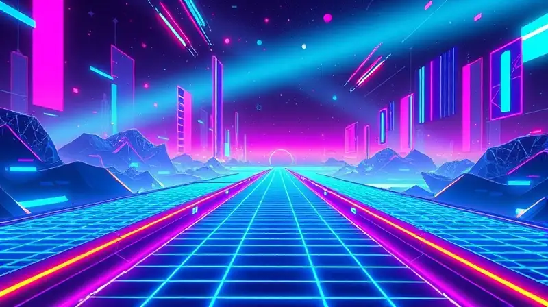 Nivel arcade futurista con plataformas infinitas