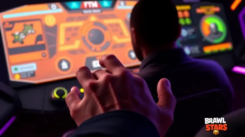 Jugando Brawl Stars con controles dinámicos