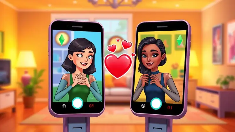 Dos Sims se llaman en video amoroso