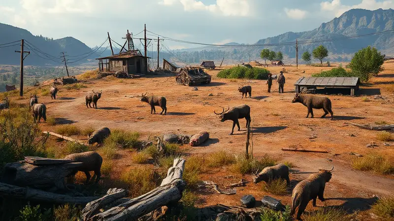 Animales salvajes y jugadores interactúan en mapa