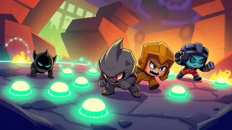 Personajes de Brawl Stars en batalla estratégica