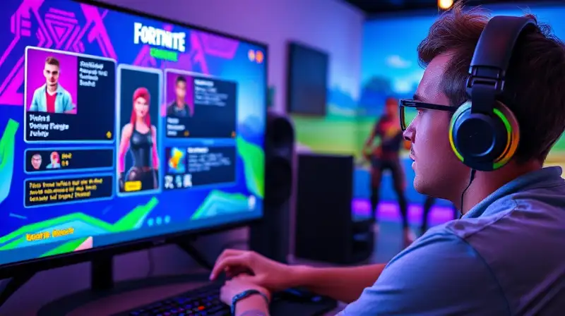Jugador frustrado ante fallos en Fortnite