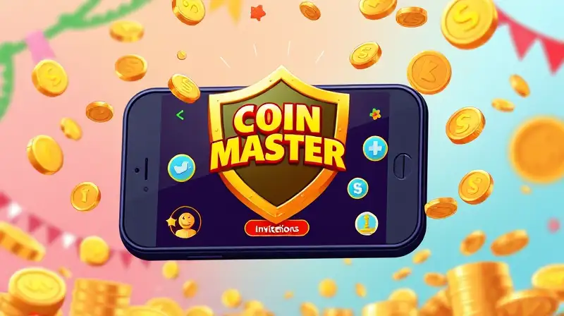 Escudo dorado brilla en pantalla de Coin Master