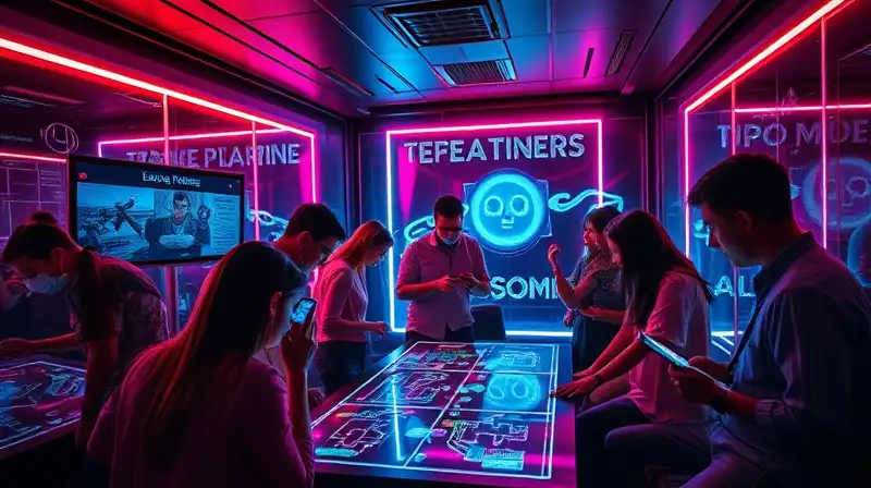 Juego móvil inmersivo de escape futurista