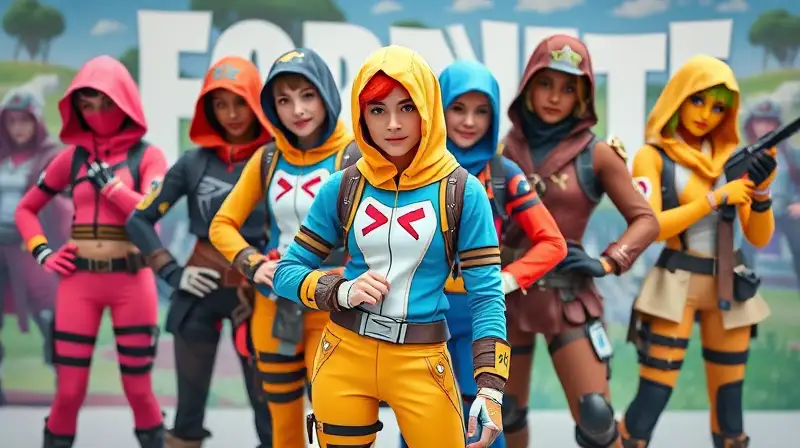 Cosplays vibrantes de Fortnite con detalles