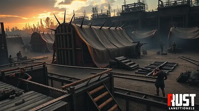 Rust PvP: defensa táctica en ambiente postapocalíptico