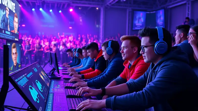 Gamers famosos juegan Fortnite en evento futurista
