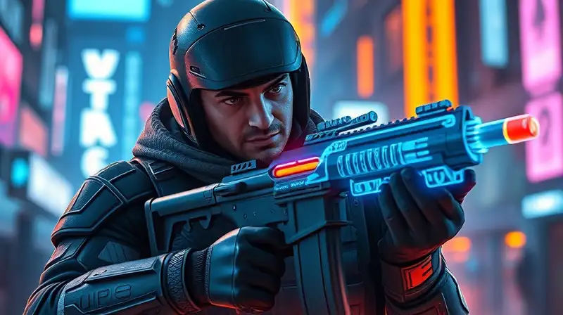 Soldado futurista mejora armas con hologramas
