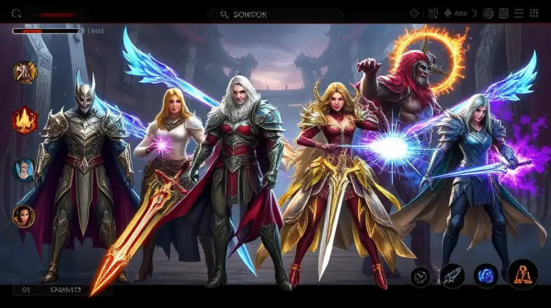 Personalización RPG, armaduras, armas, magia y acción