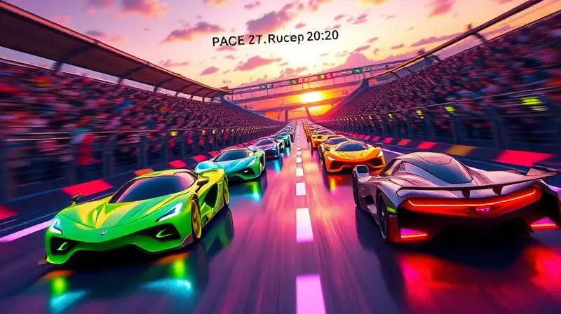Autos futuristas de Roblox compitiendo intensamente