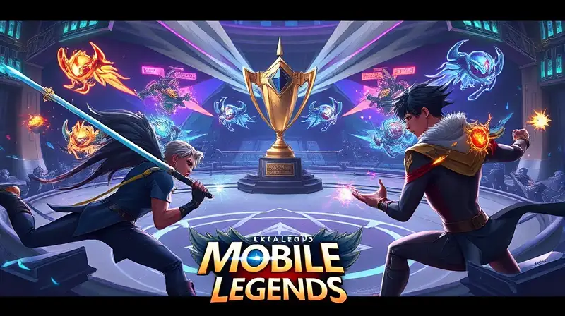 Personajes de Mobile Legends en batalla intensa