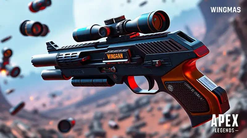 Pistola Wingman futurista con acción intensa
