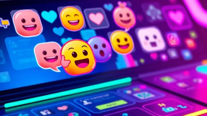 Iconos digitales coloridos con diseño moderno
