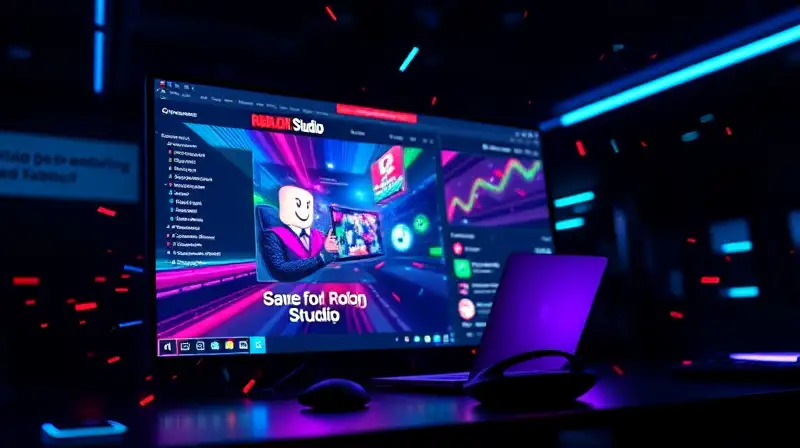 Avatar en Roblox Studio con efectos futuristas