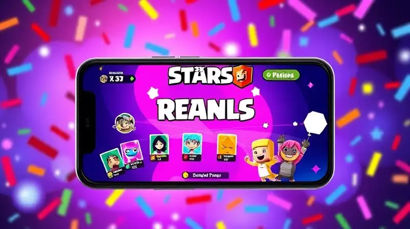 Pantalla colorida de Brawl Stars animada